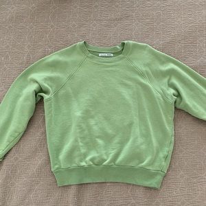 Reformation Green Sweatshirt